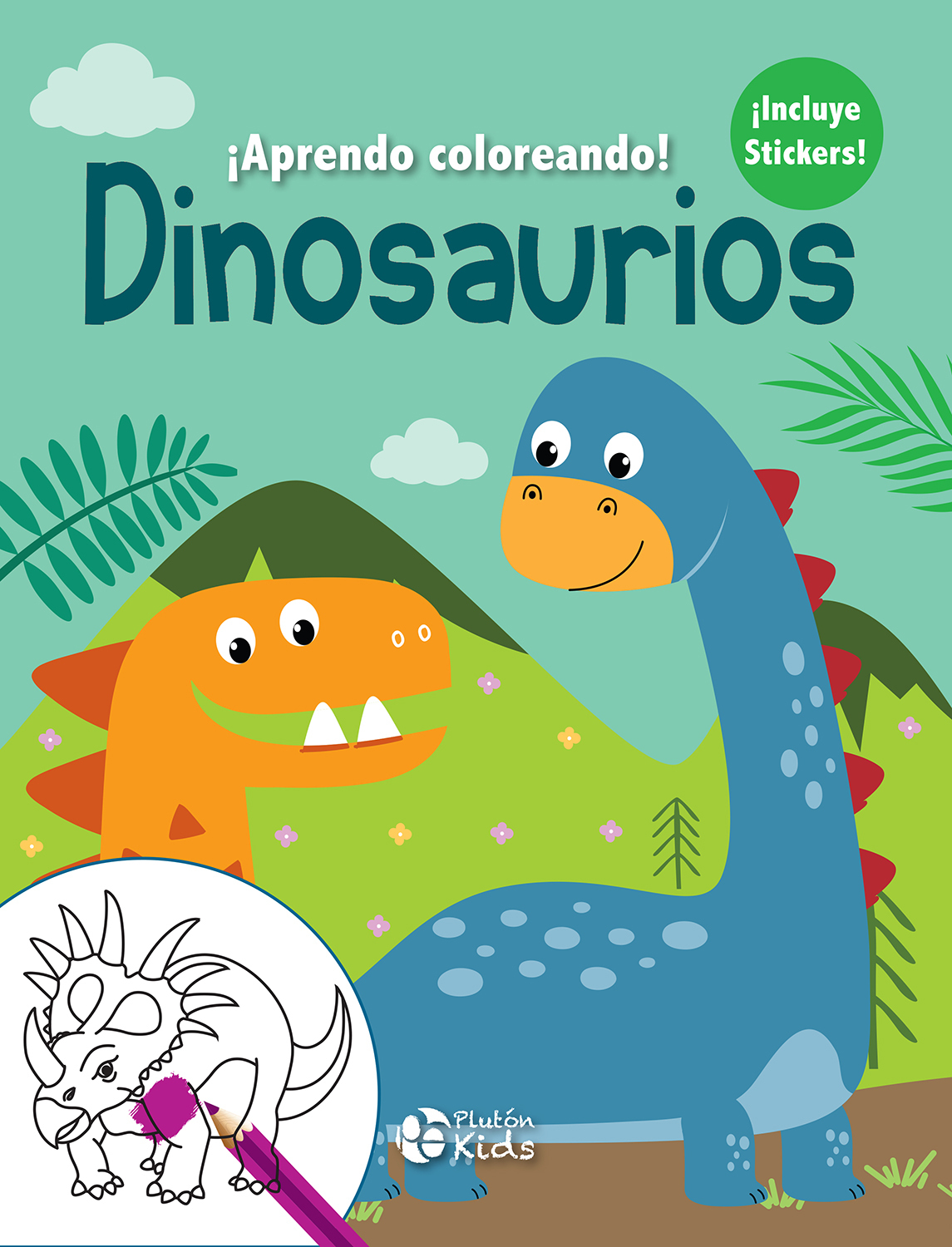 DINOSAURIOS EN INGLES Y ESPAÑOL. Coloreando
