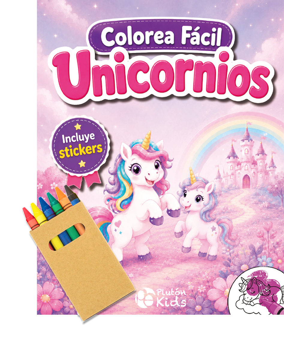 Colorea Fácil: Unicornios